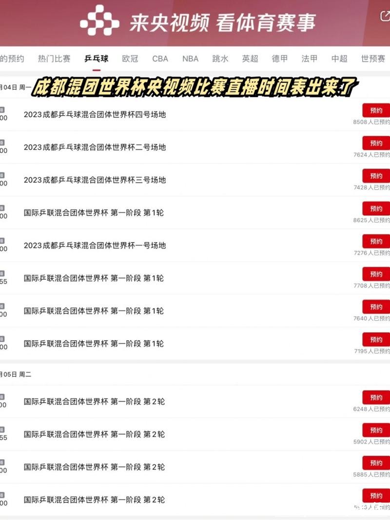 全面解析2023世界杯直播时间表 全面解析2023世界杯直播时间表